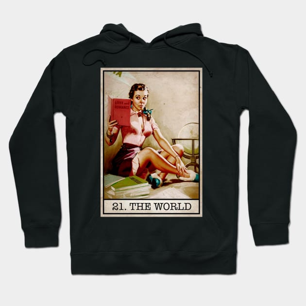 Tarot - The World Hoodie by Gwraggedann